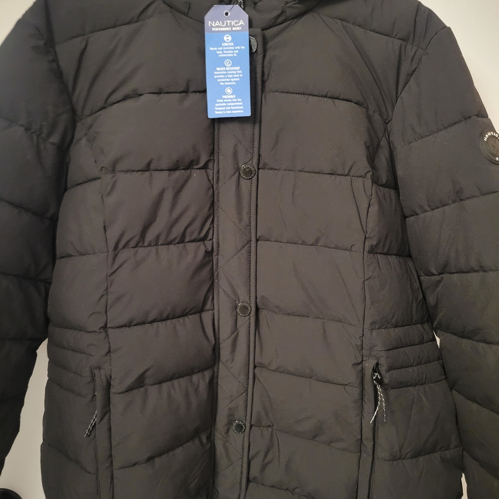 Nautica Black Puffer Jacket